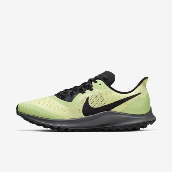 Nike Air Zoom Pegasus 36 Trail - Férfi Túracipő - Zöld/Fekete/Zöld/Bordó Szürke